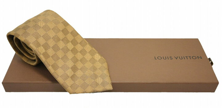 楽天市場】LOUIS VUITTON ルイ ヴィトン ネクタイ ダミエ シルク100 