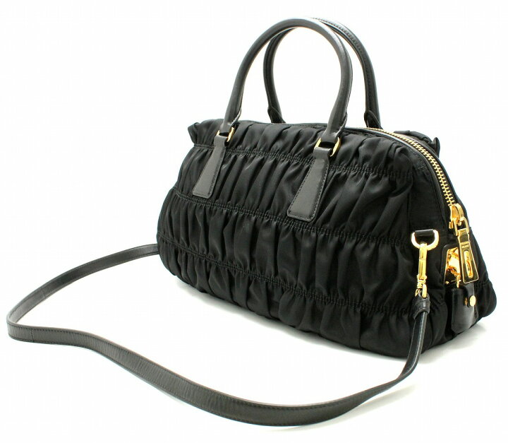 楽天市場】【バッグ】PRADA プラダ ギャザー トートバッグ ショルダー  