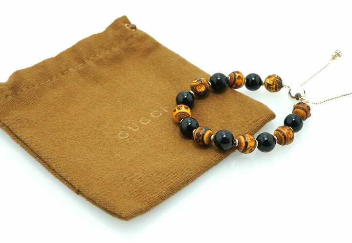 楽天市場】【ジュエリー】GUCCI グッチ バンブー オニキス 