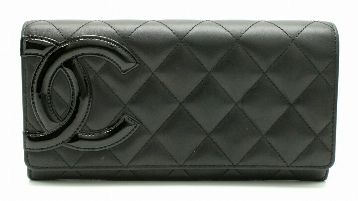 楽天市場】【財布】CHANEL シャネル カンボンライン 2つ折長財布 