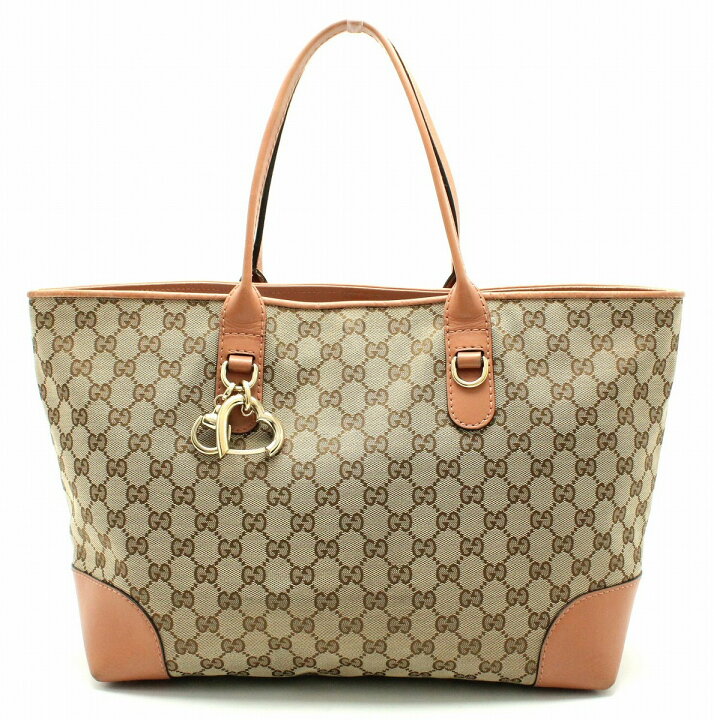 楽天市場】【バッグ】GUCCI グッチ GGキャンバス ハートビット トート 