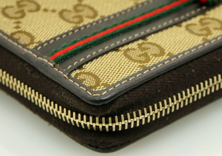 楽天市場】【財布】GUCCI グッチ GGキャンバス ラウンドファスナー 長  