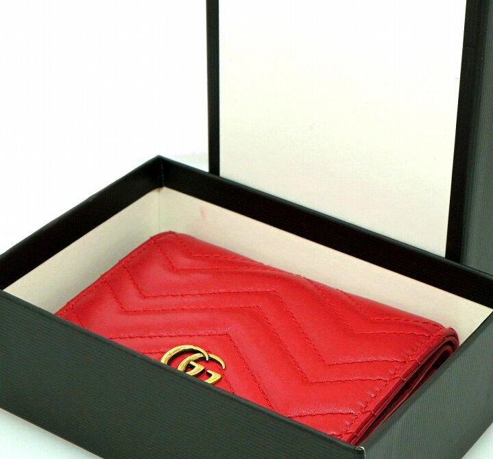 楽天市場】【未使用品】GUCCI グッチ GGマーモント レザー カード 
