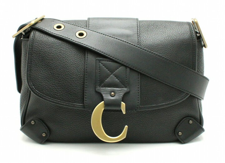 楽天市場】【バッグ】Chloe クロエ Cマーク ショルダーバッグ レザー  