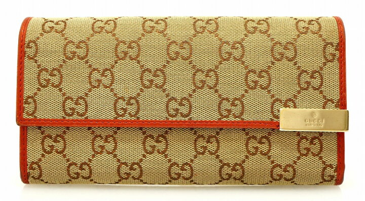 楽天市場】【財布】GUCCI グッチ GGキャンバス 2つ折 長財布 ベージュ  