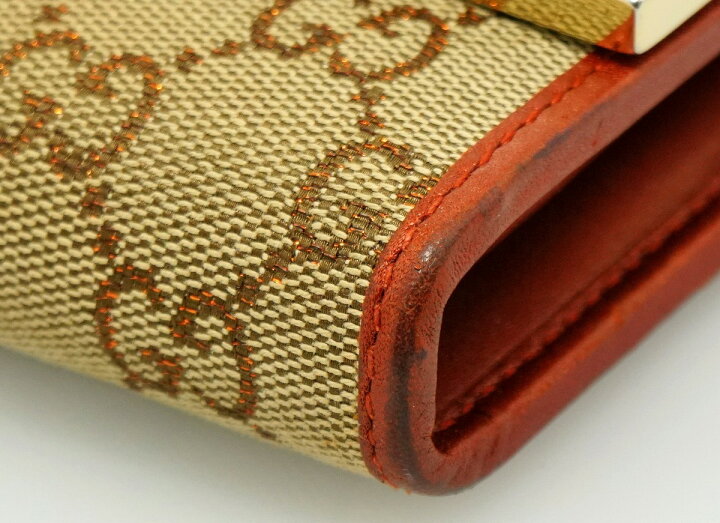 楽天市場】【財布】GUCCI グッチ GGキャンバス 2つ折 長財布 ベージュ 