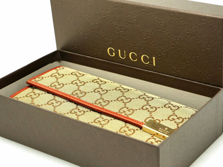 楽天市場】【財布】GUCCI グッチ GGキャンバス 2つ折 長財布 ベージュ 