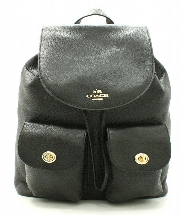 楽天市場】【バッグ】COACH コーチ ペブルド リュック リュックサック  