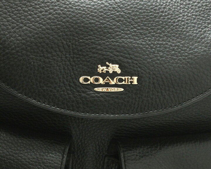 楽天市場】【バッグ】COACH コーチ ペブルド リュック リュックサック  