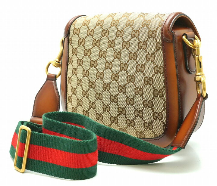 楽天市場】【未使用品】【バッグ】GUCCI グッチ GGキャンバス ホース 
