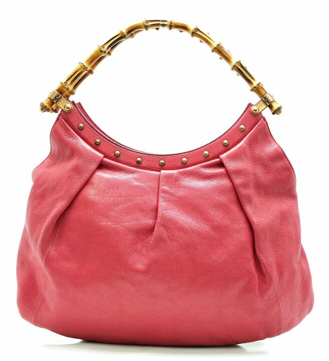 楽天市場】【バッグ】GUCCI グッチ バンブー スタッズ ハンドバッグ  