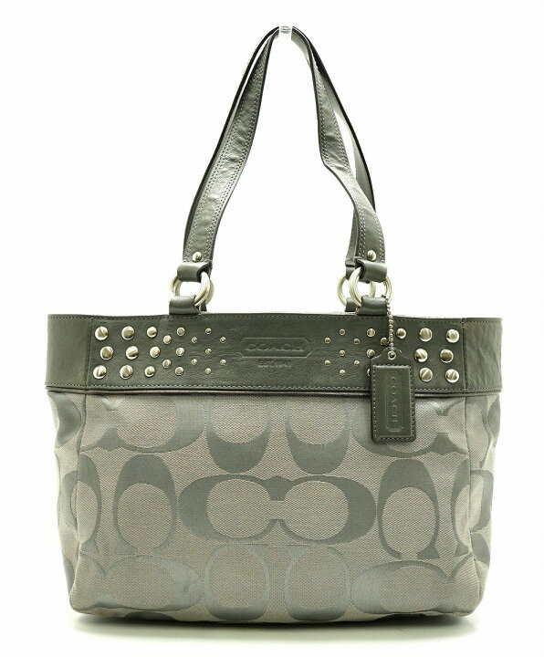 楽天市場】【バッグ】COACH コーチ シグネチャー スタッズ トート  