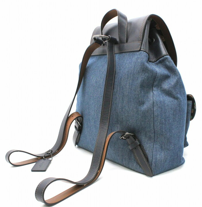 楽天市場】【未使用品】【バッグ】COACH コーチ ビリー ぺブルドデニム 