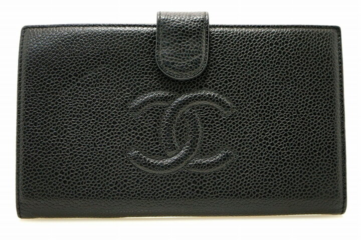 楽天市場】【財布】CHANEL シャネル キャビアスキン ココマーク がま口  