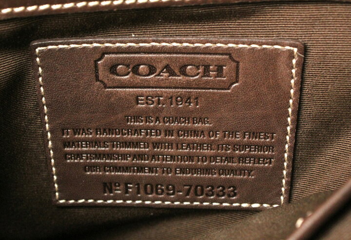 楽天市場】【バッグ】COACH コーチ シグネチャー ヘリテージ 