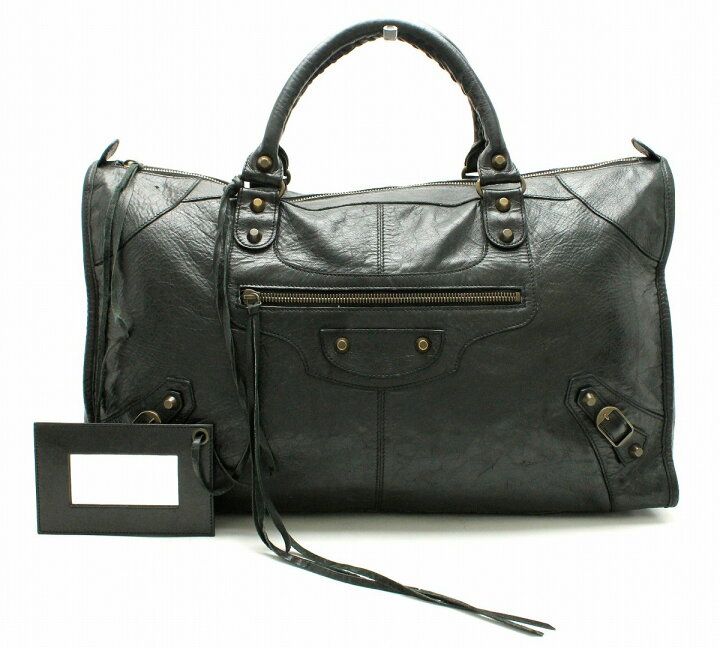 BALENCIAGA ザ ワーク ハンドバッグ ブラック ブラック レザー  