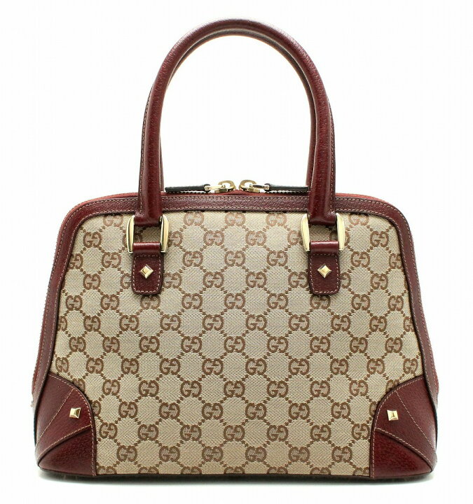 楽天市場】【バッグ】GUCCI グッチ GGキャンバス ハンドバッグ レザー 