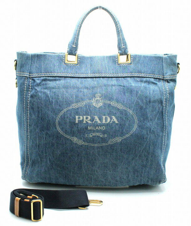 楽天市場】【バッグ】PRADA プラダ CANAPA カナパ トートバッグ 