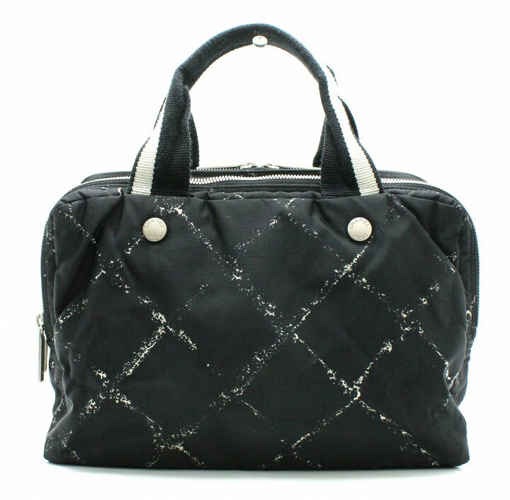 楽天市場】【バッグ】CHANEL シャネル 旧 トラベルライン ミニボストン  