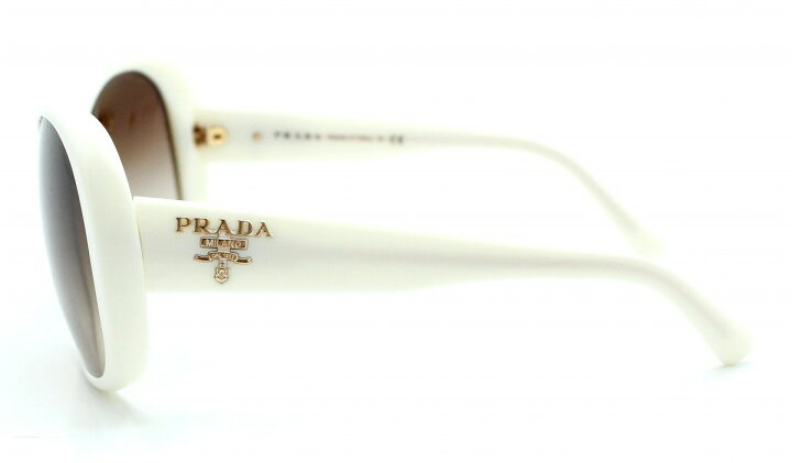 楽天市場】PRADA プラダ サングラス ブラウンスモーク 白 ホワイト 