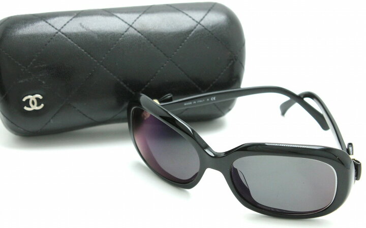 楽天市場】CHANEL シャネル サングラス リボン ココマーク スモーク 黒  