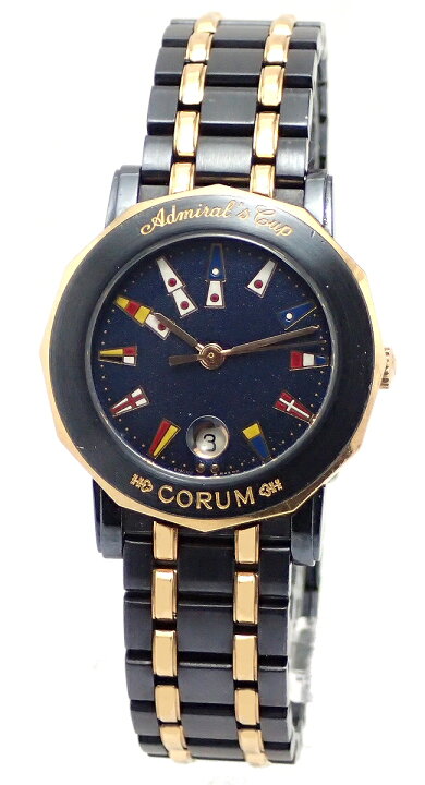 楽天市場】【ウォッチ】CORUM コルム アドミラルズカップ ガンブルー 