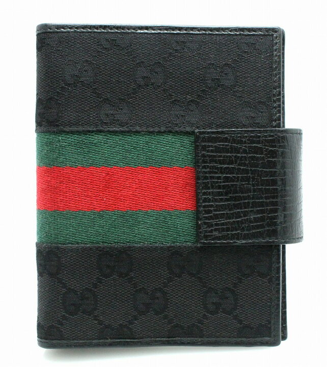 楽天市場】GUCCI グッチ GGキャンバス ウェビング シェリー アジェンダ 