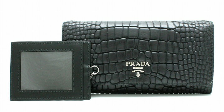 楽天市場】【新品未使用品】【財布】PRADA プラダ 2つ折り長財布  