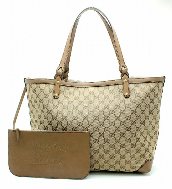 楽天市場】【バッグ】GUCCI グッチ GGキャンバス トートバッグ カーキ 