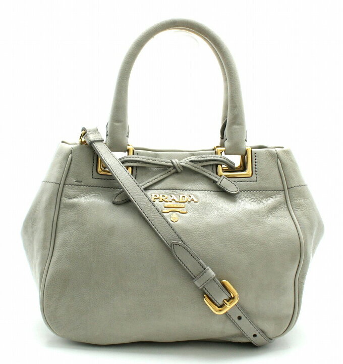 楽天市場】【バッグ】PRADA プラダ ソフトカーフスキン ハンドバッグ  