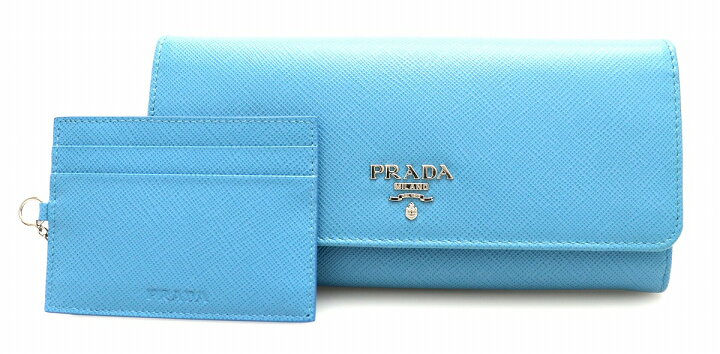 楽天市場】【未使用品】【財布】PRADA プラダ 2つ折り長財布 レザー 