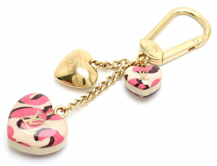 楽天市場】LOUIS VUITTON ルイ ヴィトン ポルトクレ レオパード ブロン  