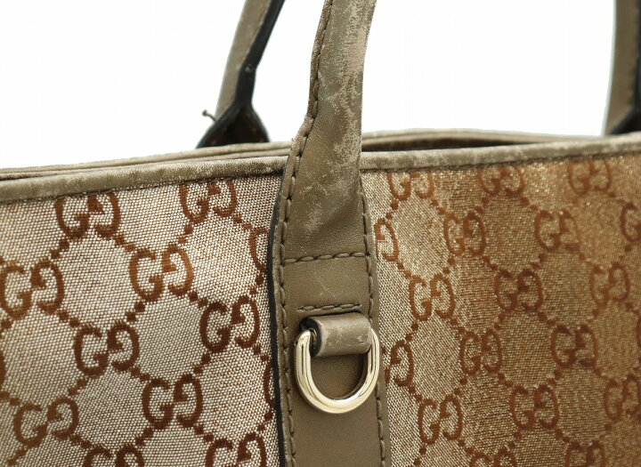 楽天市場】【バッグ】GUCCI グッチ GGキャンバス ハートビット トート  