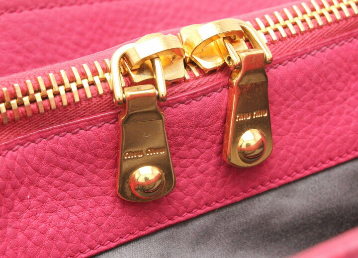 楽天市場】【バッグ】Miu Miu ミュウ ミュウ ヴィッテロ カリブ 