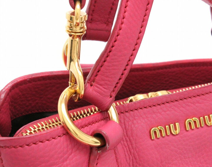 楽天市場】【バッグ】Miu Miu ミュウ ミュウ ヴィッテロ カリブ  