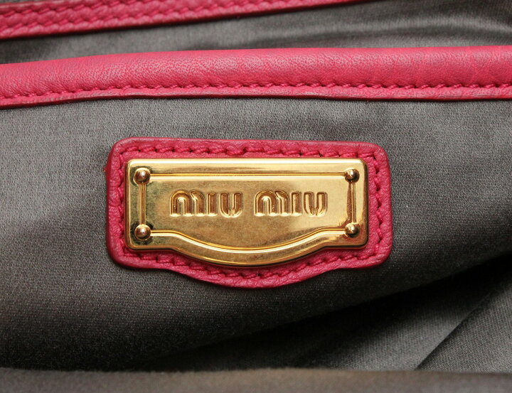 楽天市場】【バッグ】Miu Miu ミュウ ミュウ ヴィッテロ カリブ 