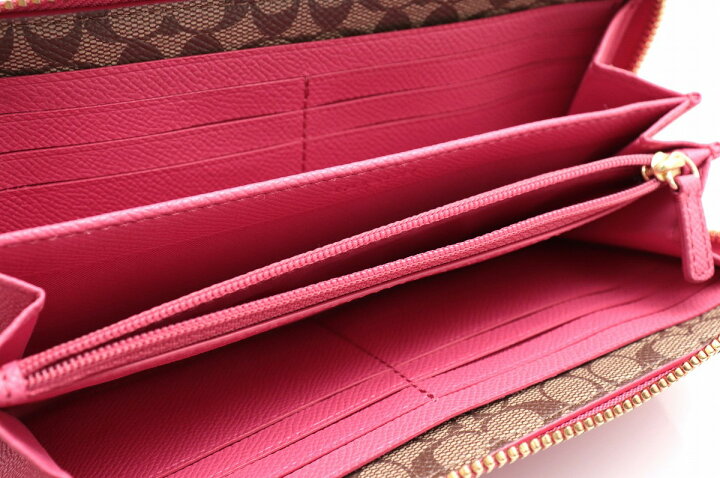 楽天市場】【財布】COACH コーチ クロスグレイン レザー ジップ  