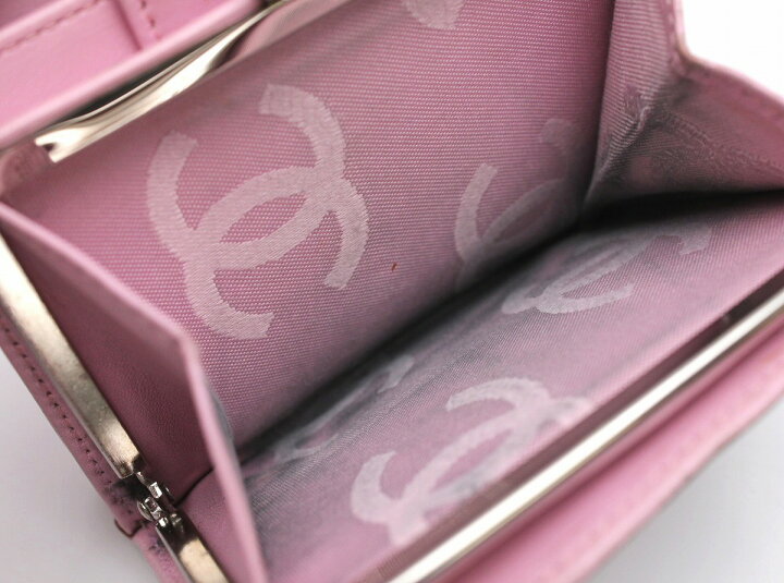 楽天市場】【財布】CHANEL シャネル カンボンライン がま口財布 ガマ口 