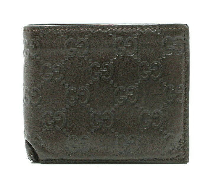 楽天市場】【財布】GUCCI グッチ グッチシマ 2つ折 財布 レザー ダーク 
