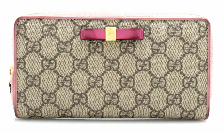 楽天市場】【財布】GUCCI グッチ グッチシマ リボンモチーフ ジップ 