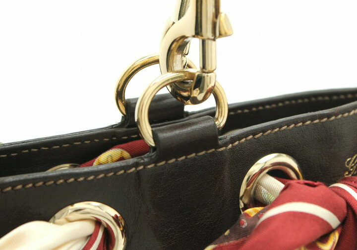 楽天市場】【バッグ】 GUCCI グッチ GGキャンバス レザー スカーフ付 