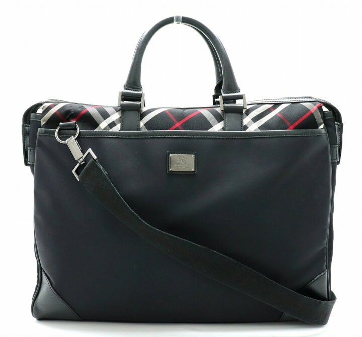 バーバリーブラックレーベル ビジネスバッグ 冠し 