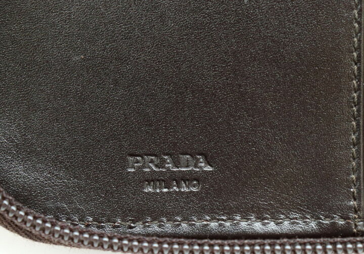楽天市場】【財布】PRADA プラダ 手帳カバー ラウンドファスナー 