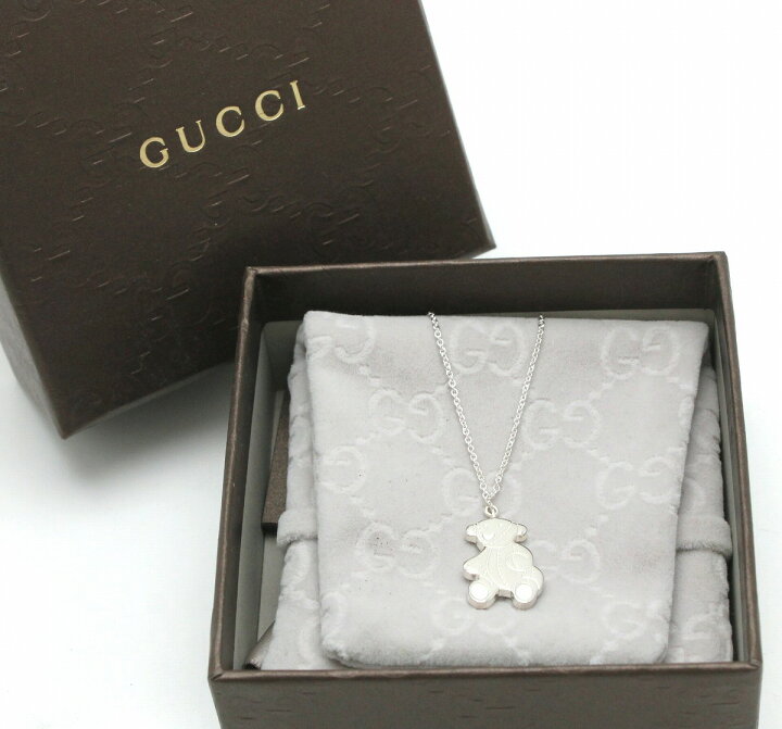 楽天市場】【ジュエリー】GUCCI グッチ テディ ベア ネックレス 