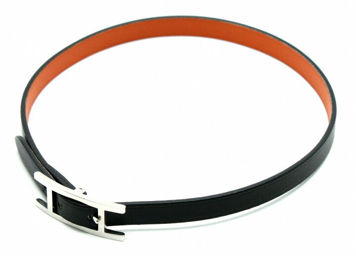 楽天市場】【未使用品】HERMES エルメス アピ3 レザー ブレスレット 黒  