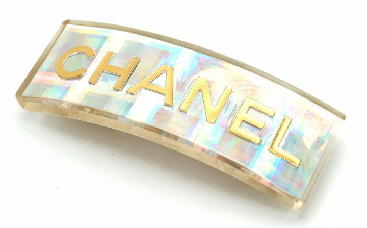 楽天市場】CHANEL シャネル ロゴ バレッタ ヘアクリップ 髪留め  