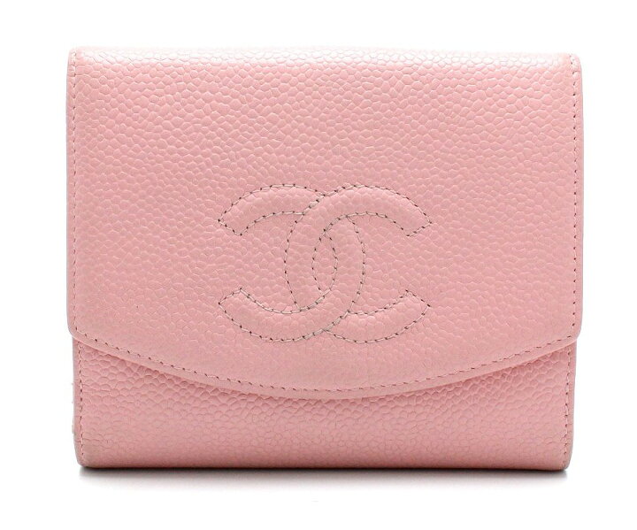 楽天市場】【財布】CHANEL シャネル キャビアスキン ココマーク 2つ折 