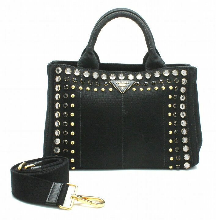 楽天市場】【バッグ】PRADA プラダ CANAPA カナパ ミニトートバッグ 