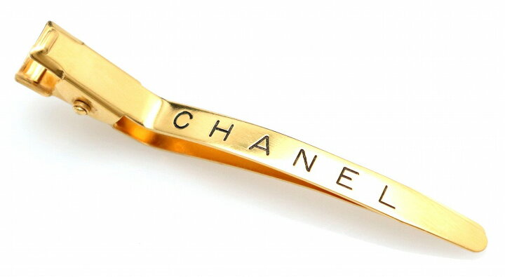 楽天市場】CHANEL シャネル ロゴ バレッタ ヘアクリップ 髪留め 