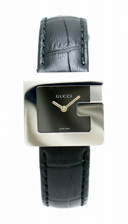 楽天市場】【ウォッチ】GUCCI グッチ Gモチーフ ブラック文字盤 SS 革  